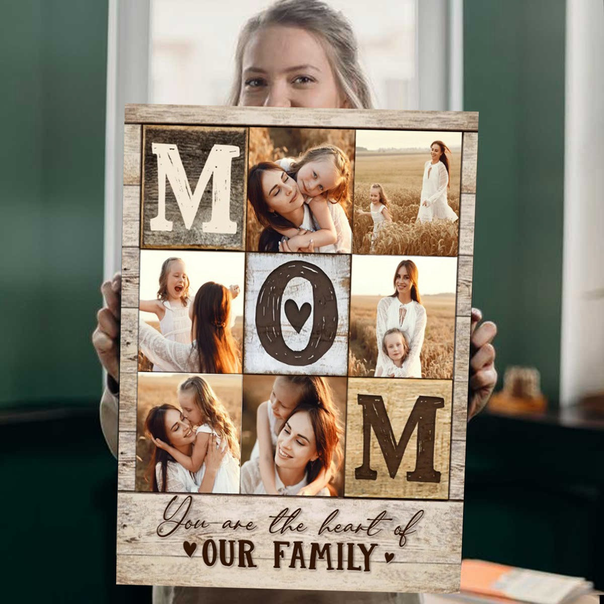 Personalized Mom Photo Collage Canvas / Poster - Custom Mother’s Day Gifts