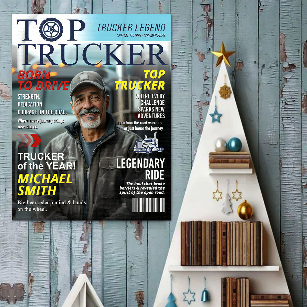 Trucker of the Year - Top Trucker Legend Special Edition - Personalized Canvas / Poster
