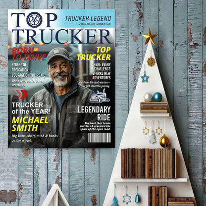 Trucker of the Year - Top Trucker Legend Special Edition - Personalized Canvas / Poster