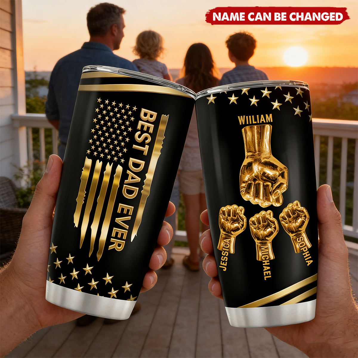 Best Dad Ever - Personalized Tumbler