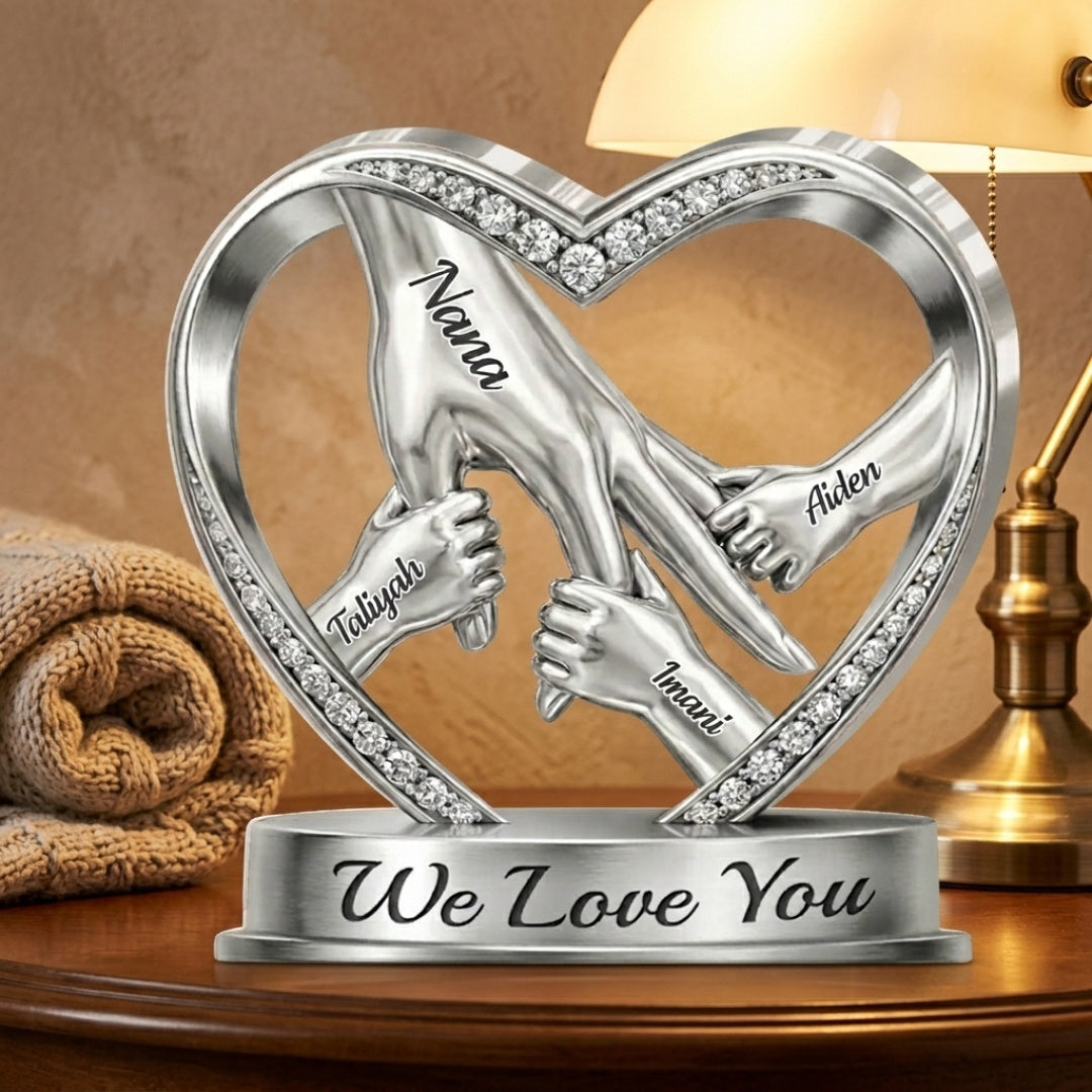 We Love You - Personalized Custom Shaped Acrylic Plaque