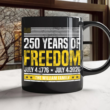 Personalized Mug - 250 Years Of Freedom 1776-2026