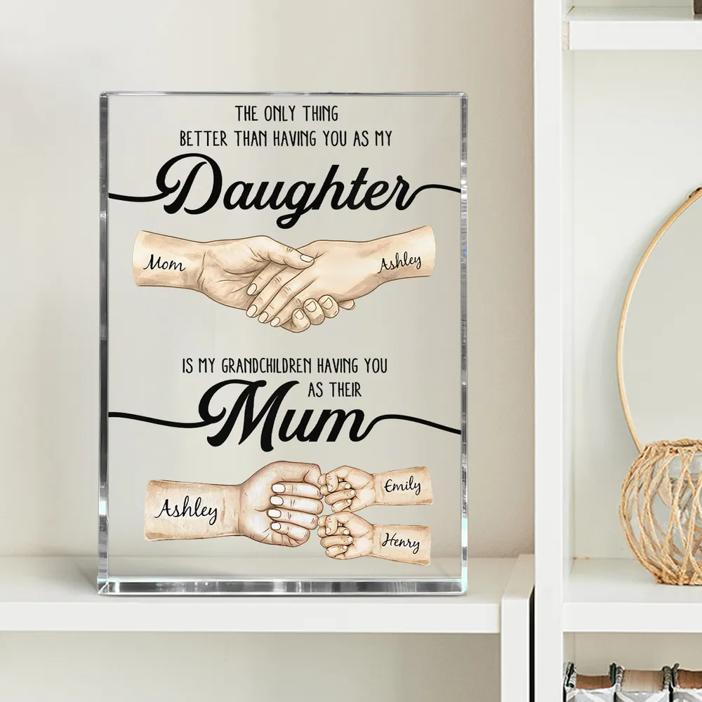 The Only Thing Better Than Having You As My Daughter - Personalized Plaque