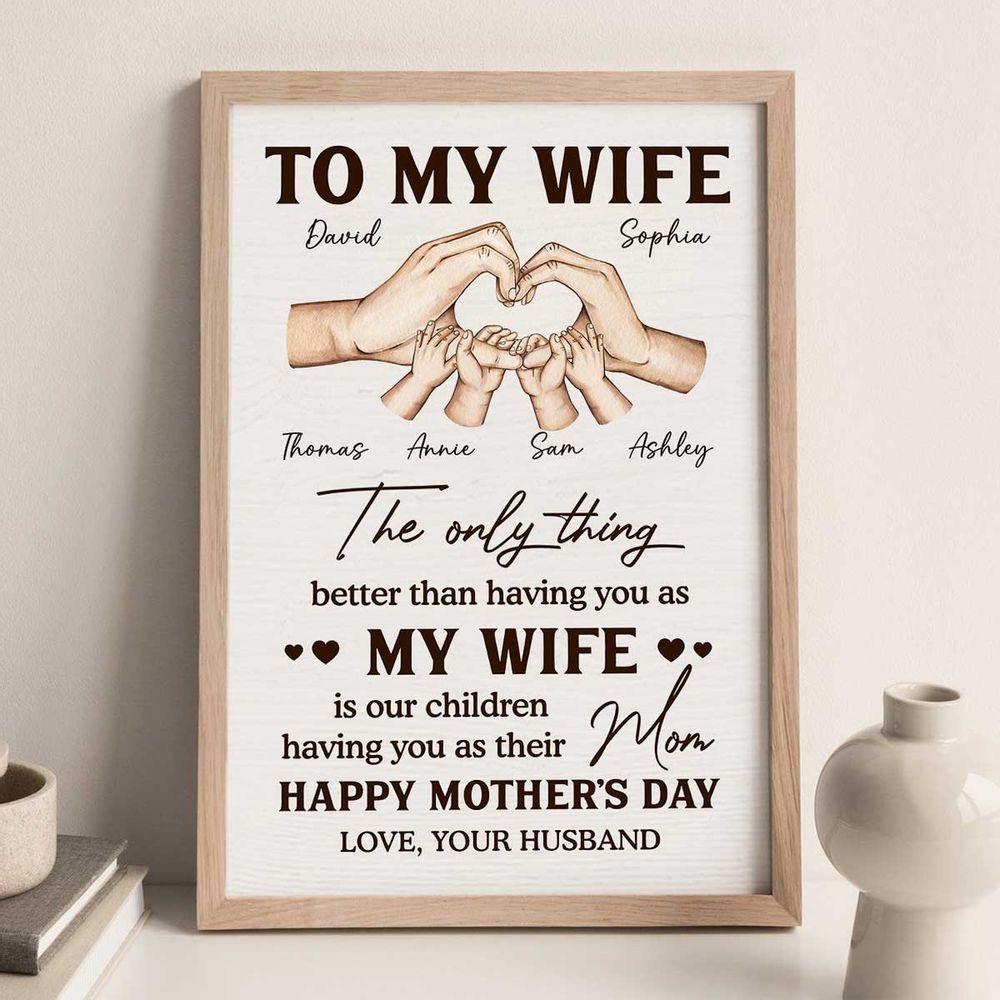 The Only Thing Better Than Having You As My Wife - Personalized Canvas / Poster