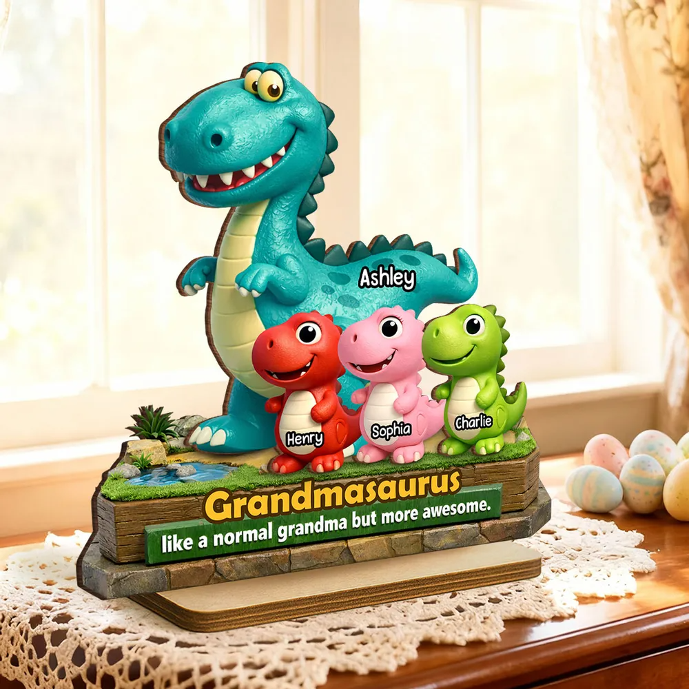 Grandmasaurus - More Awesome Than Ever - Personalized Plaque