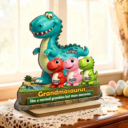 Grandmasaurus - More Awesome Than Ever - Personalized Plaque