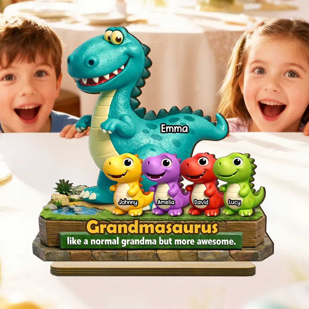 Grandmasaurus - More Awesome Than Ever - Personalized Plaque