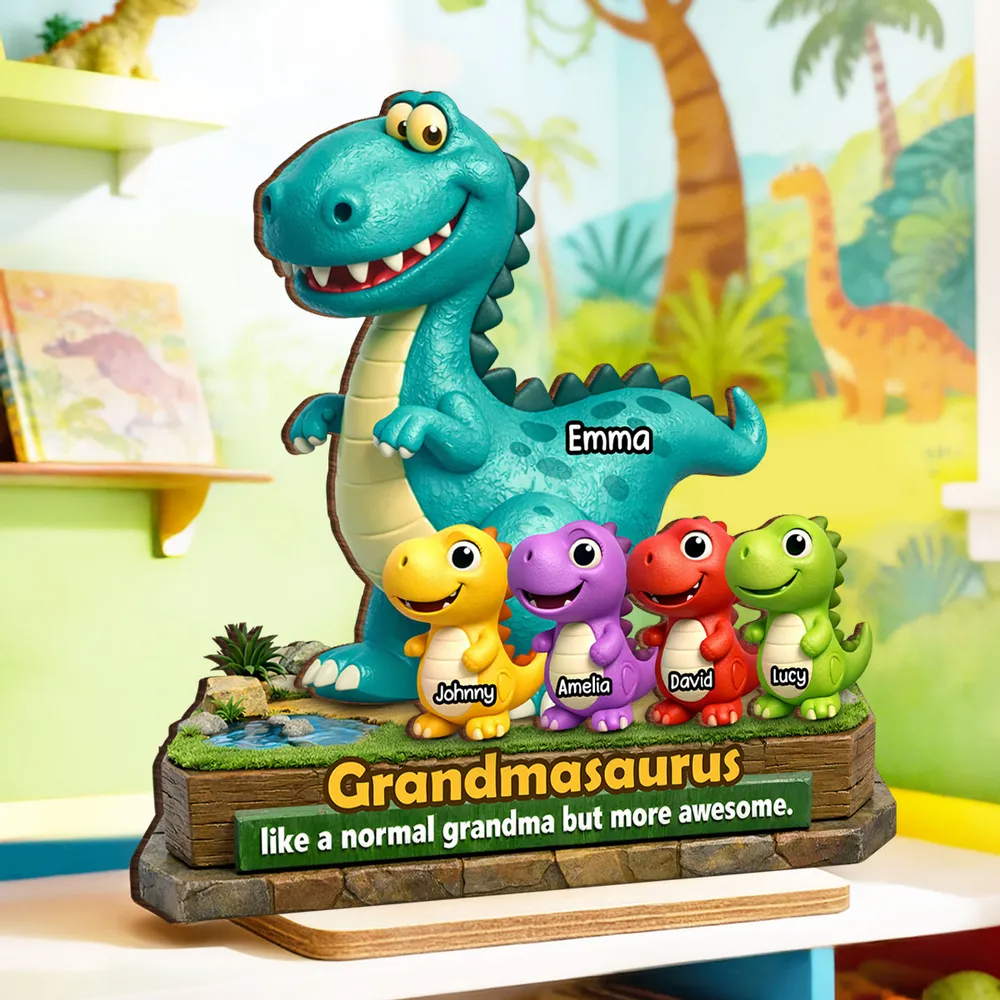 Grandmasaurus - More Awesome Than Ever - Personalized Plaque