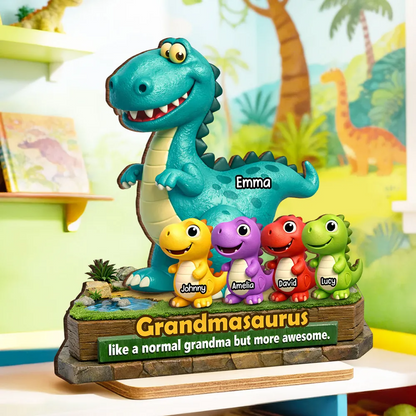Grandmasaurus - More Awesome Than Ever - Personalized Plaque