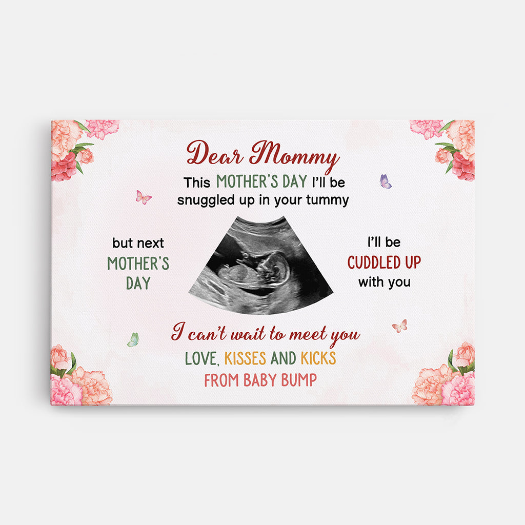 Custom Gift For New Mom - Personalized Dear Mommy Canvas / Poster