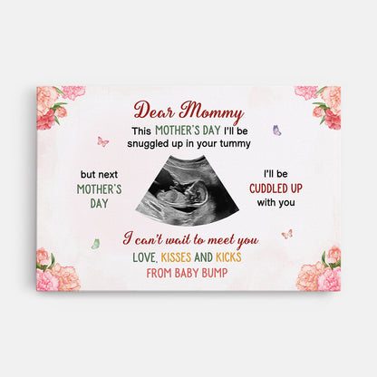 Custom Gift For New Mom - Personalized Dear Mommy Canvas / Poster