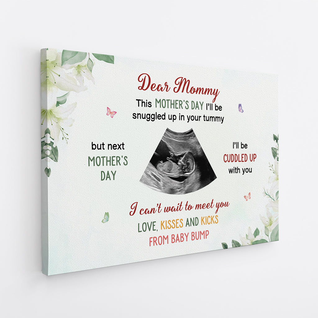 Custom Gift For New Mom - Personalized Dear Mommy Canvas / Poster