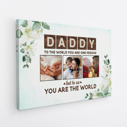 To The World You Are a Mother - Personalised Custom Photo Canvas / Poster