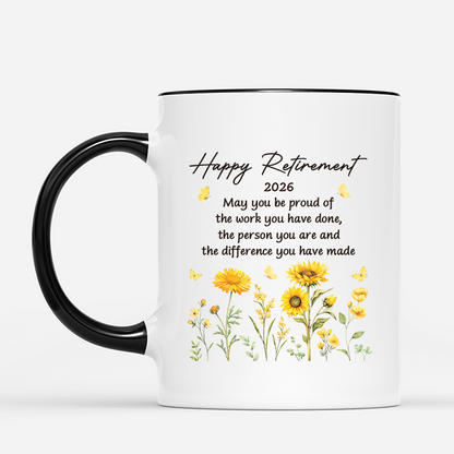 Personalised “Happy Retirement” Mug - Custom Gift For Women