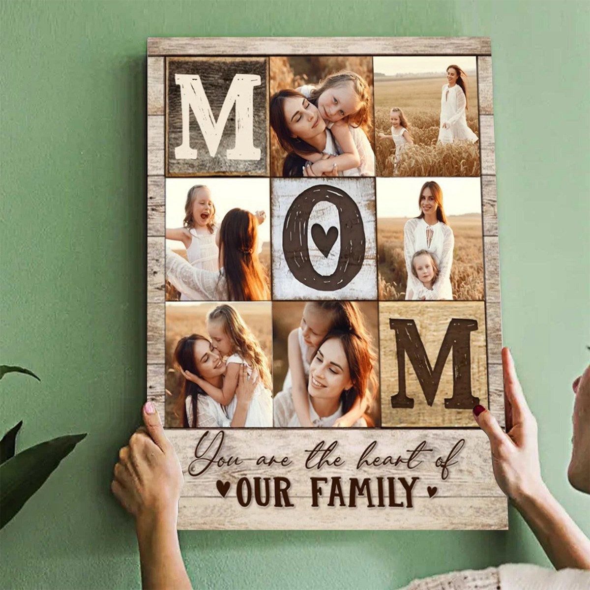 Personalized Mom Photo Collage Canvas / Poster - Custom Mother’s Day Gifts