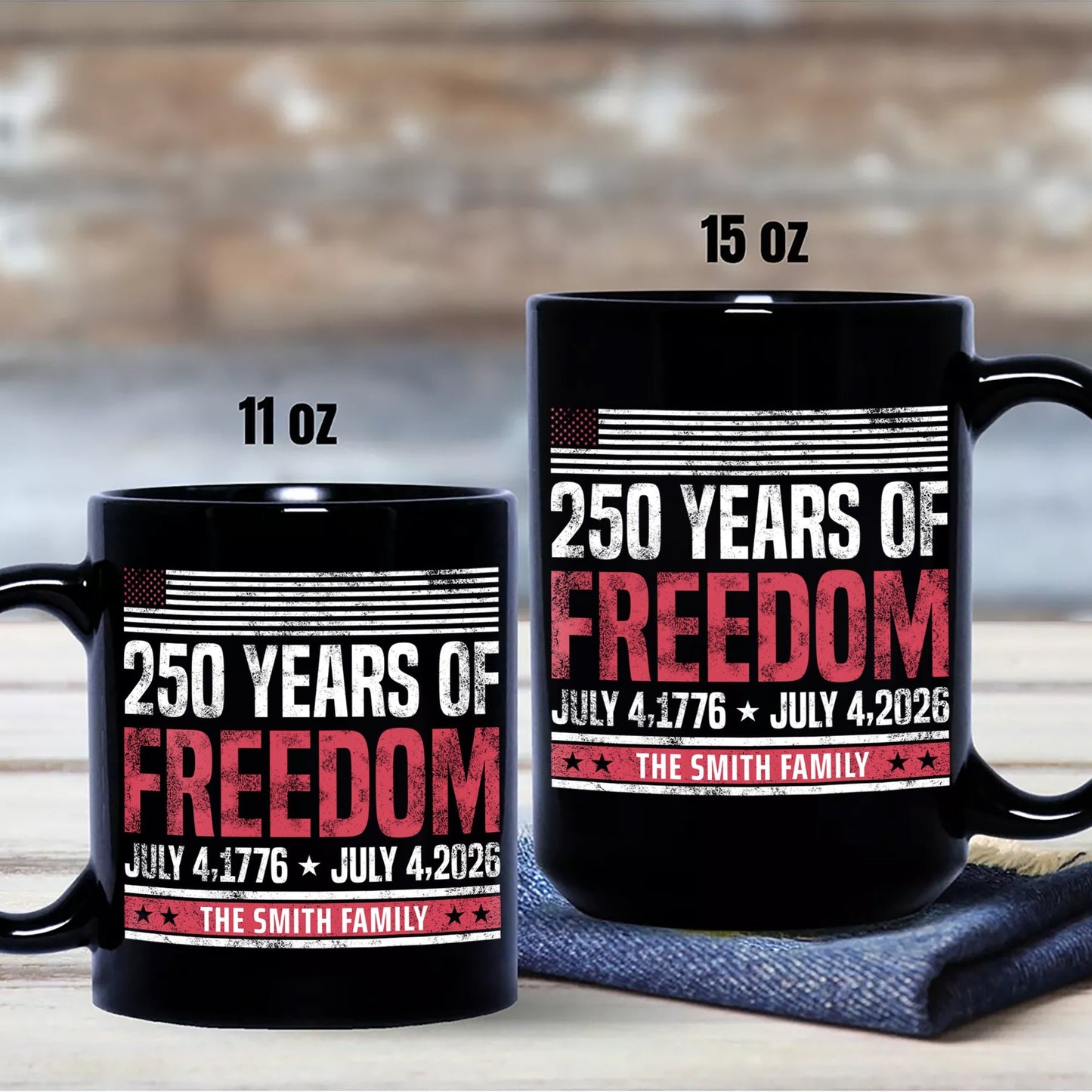 Personalized Mug - 250 Years Of Freedom 1776-2026