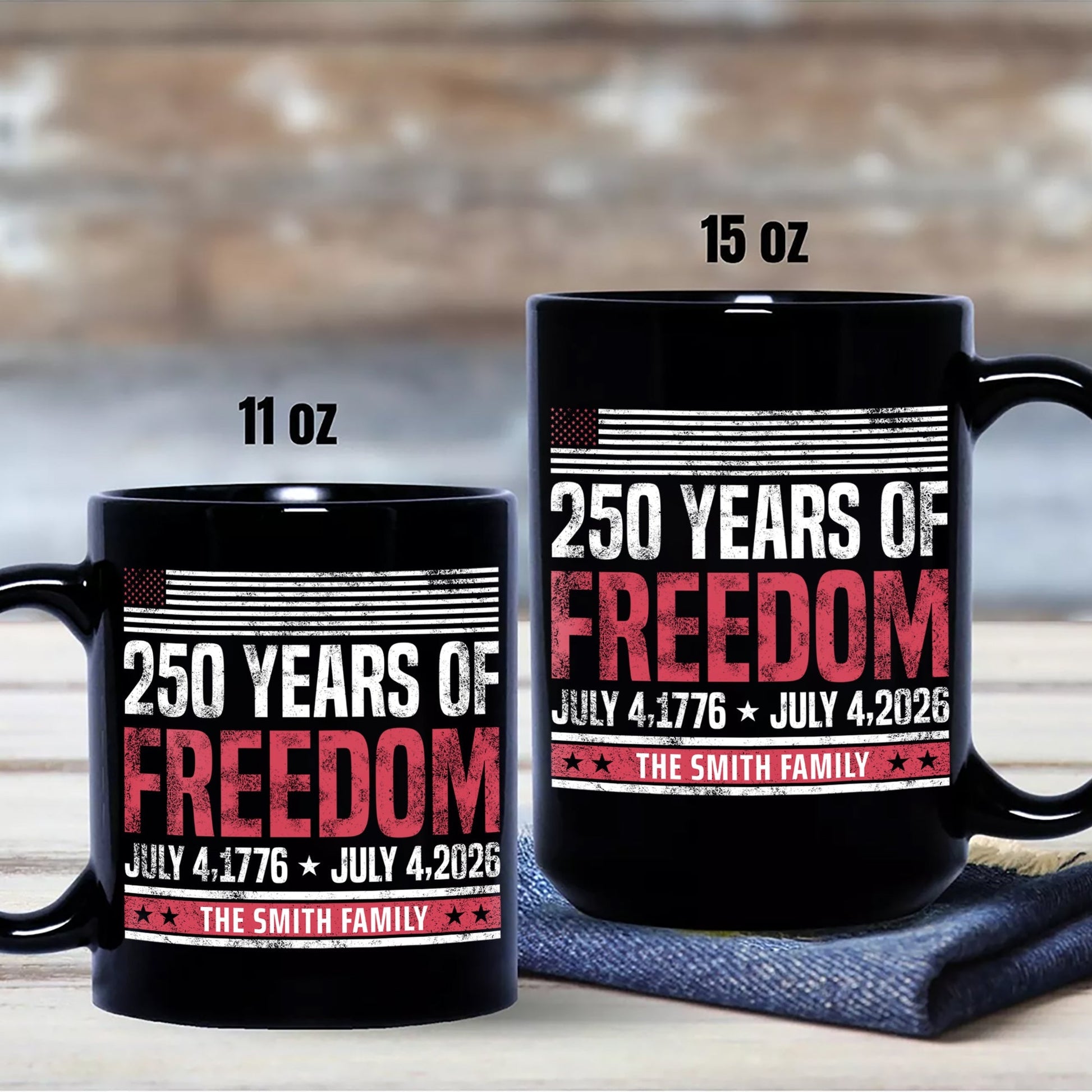 Personalized Mug - 250 Years Of Freedom 1776-2026