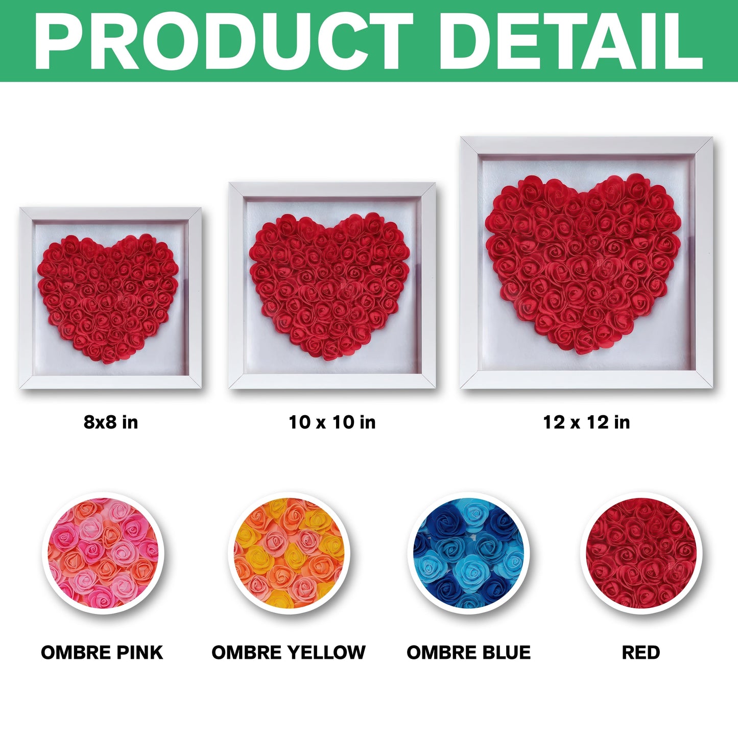 Grandkids Make Life More Grand - Personalized Flower Shadow Box