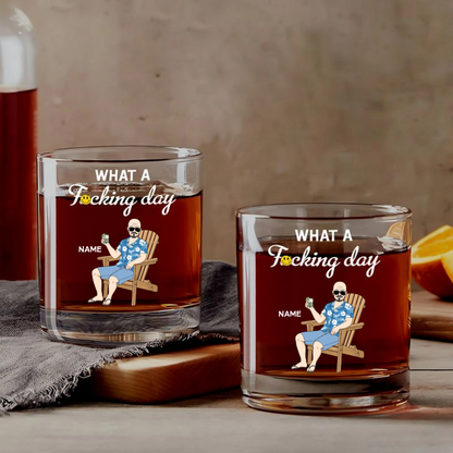 Funny Retirement - Personalised Whiskey Glass