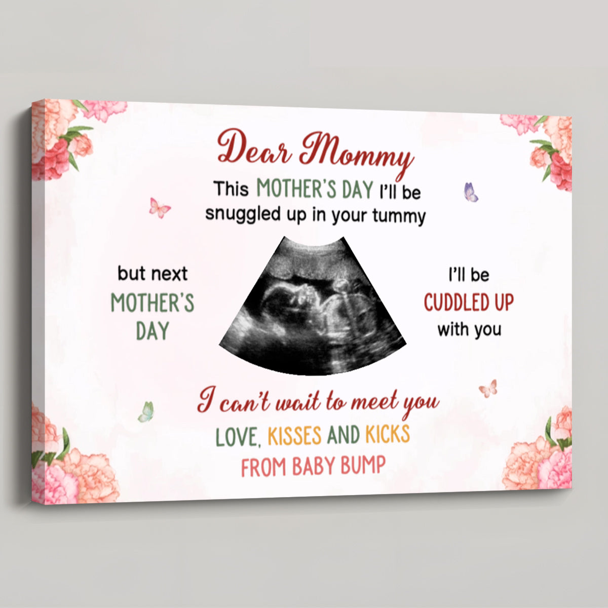 Custom Gift For New Mom - Personalized Dear Mommy Canvas / Poster