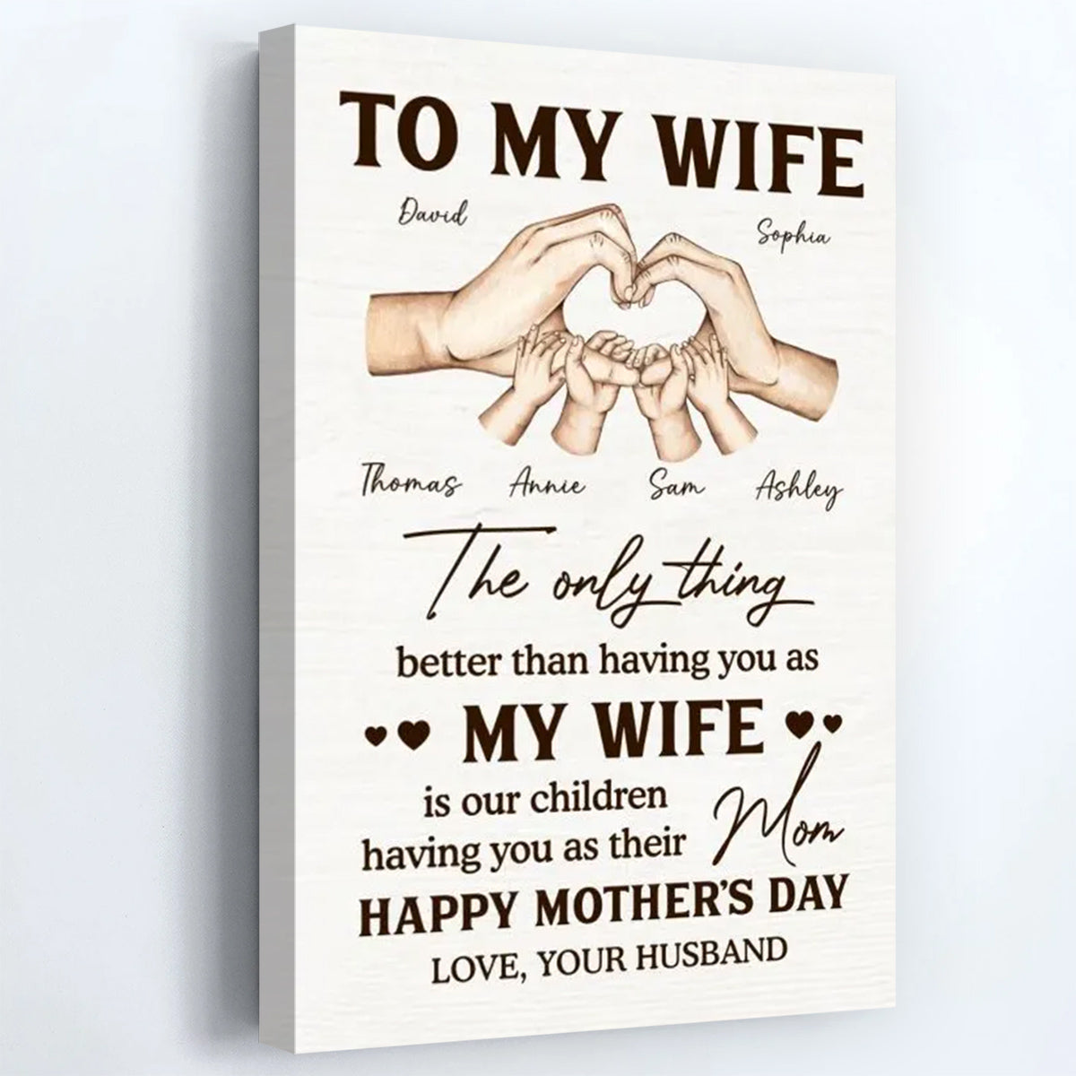 The Only Thing Better Than Having You As My Wife - Personalized Canvas / Poster