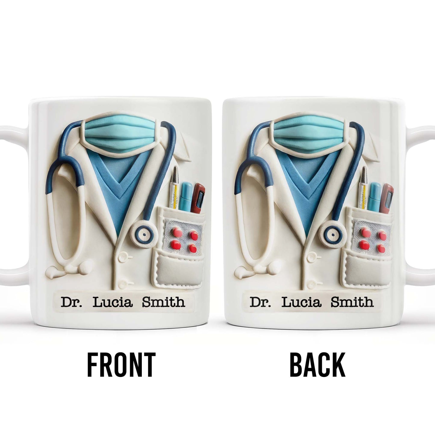 Personalized Coffee Mug - “Best Healthcare Worker Ever” Gift for Nurses & Doctors