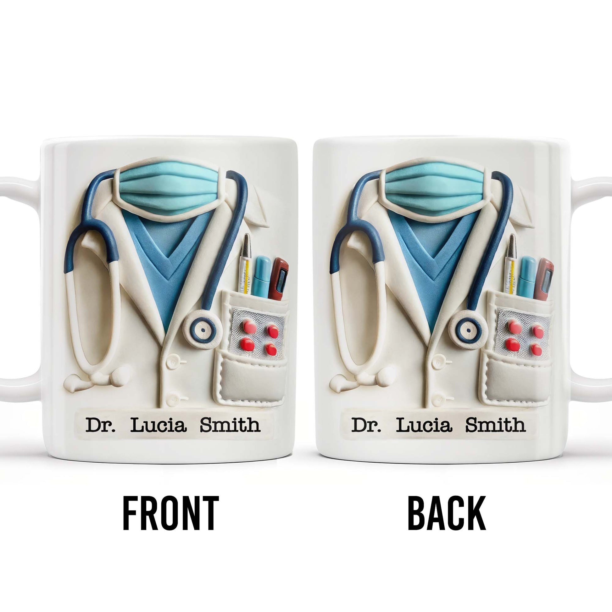 Personalized Coffee Mug - “Best Healthcare Worker Ever” Gift for Nurses & Doctors
