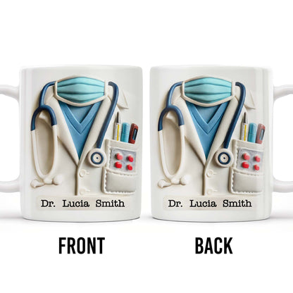 Personalized Coffee Mug - “Best Healthcare Worker Ever” Gift for Nurses & Doctors