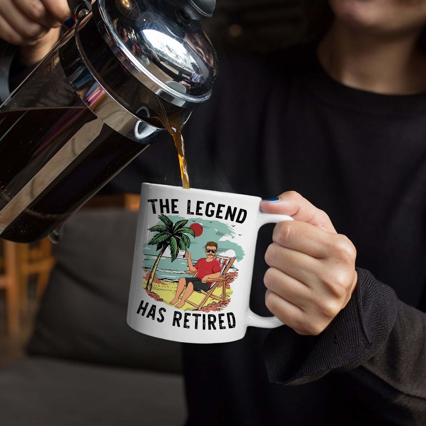 “The Legend Has Retired” Weekly Schedule Mug - Personalized Custom Funny Retirement Gift