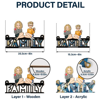 Heartfelt Personalized Family Suncatcher Ornament: Unbreakable Bond