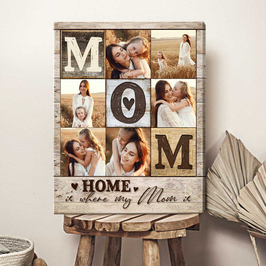Personalized Mom Photo Collage Canvas / Poster - Custom Mother’s Day Gifts