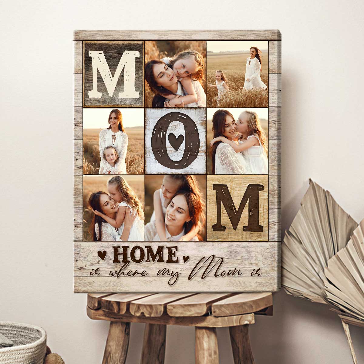 Personalized Mom Photo Collage Canvas / Poster - Custom Mother’s Day Gifts