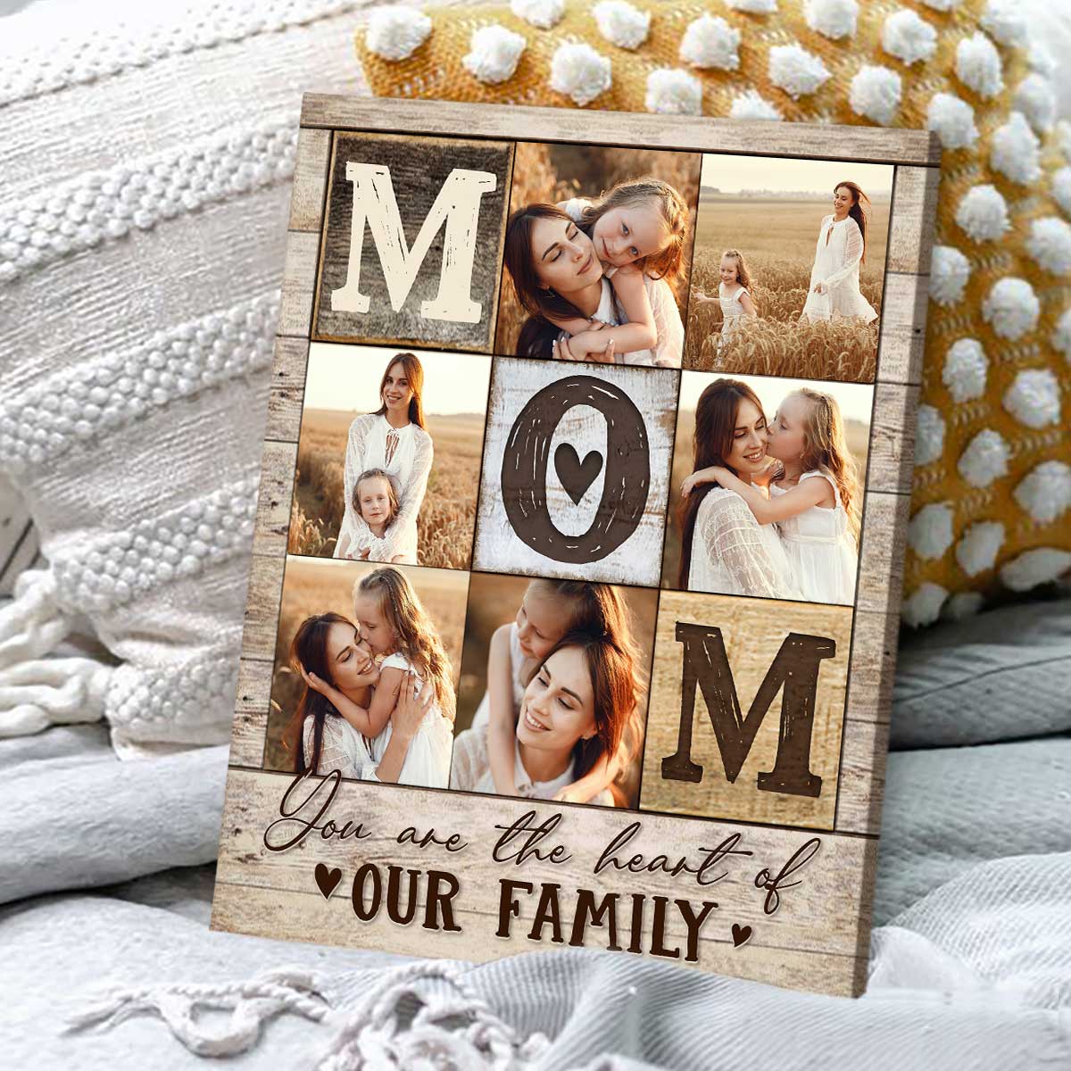 Personalized Mom Photo Collage Canvas / Poster - Custom Mother’s Day Gifts
