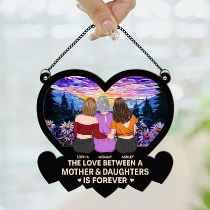 Personalized Mother Daughters Suncatcher: 'Love Is Forever' Keepsake Gift