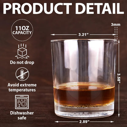 Retirement, Gift For Grandparents, Parents, Gift For Yourself, Gift For Men, Gift For Women, Gifts For Colleagues - Oops I Mean Happy Retirement - Personalized Engraved Whiskey Glass
