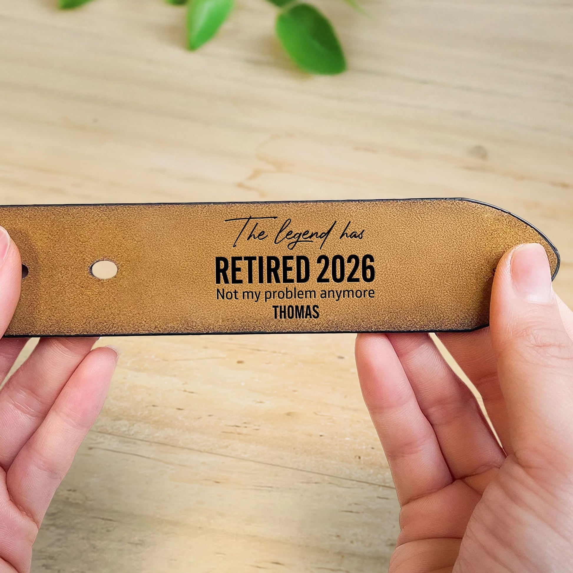 The Legend Has Retired Not My Problem Anymore Engraved Leather