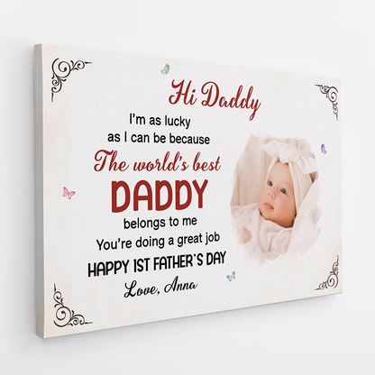 Personalized Happy 1st Mother’s Day Canvas / Poster - Custom Photo Gift from Baby