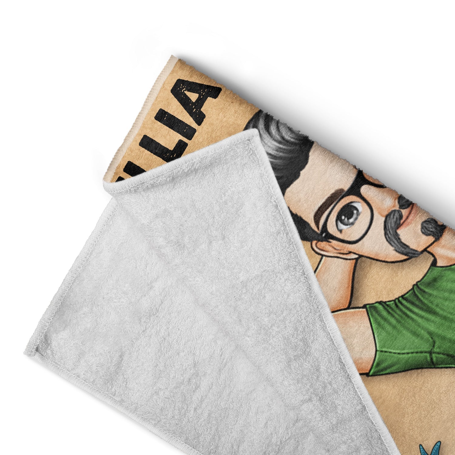 Personalized "Not A Dad Bod" Beach Towel - Father Figure Gift for Dad