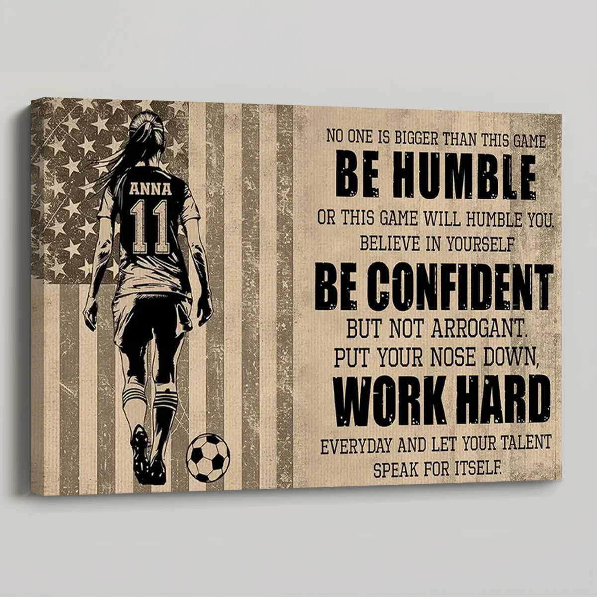 Personalized Soccer Life Lessons Poster / Canvas - Custom Gift For Soccer Lovers