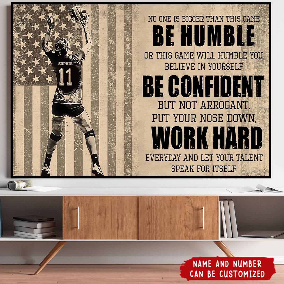 Personalized Volleyball Life Lessons Poster / Canvas - Custom Gift For Volleyball Lovers