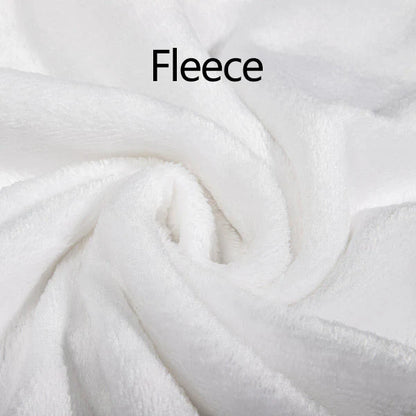 Blanket material and size view - Personalized Highland Cow Blanket