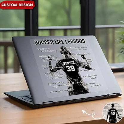 Personalized Soccer Life Lessons Sticker - Gift For Soccer Lovers